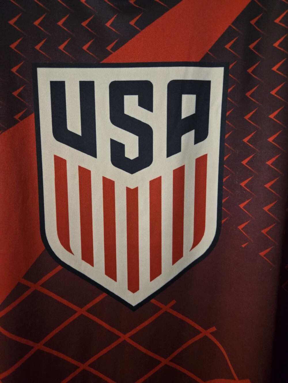 USA Graphic Mens Shirt in Red and Navy